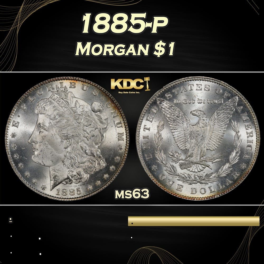 1885-p Morgan Dollar $1 Grades ms63: 1885-p Morgan Dollar $1 Grades ms63. 0