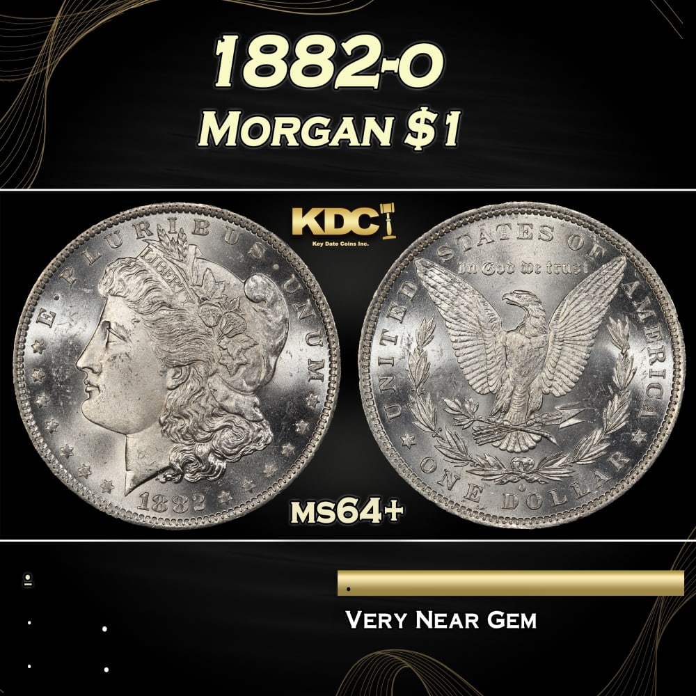 1882-o Morgan Dollar $1 Grades ms64+: 1882-o Morgan Dollar $1 Grades ms64+. 0