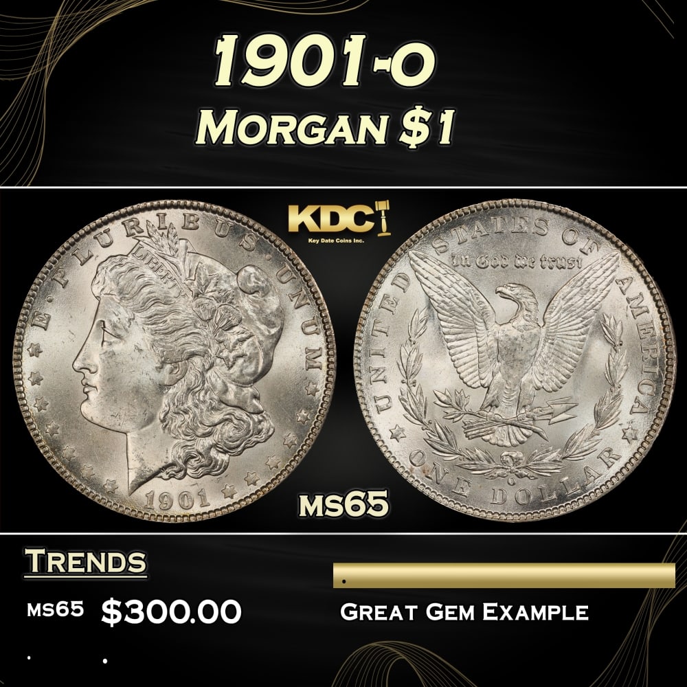 1901-o Morgan Dollar $1 Grades ms65: 1901-o Morgan Dollar $1 Grades ms65. 0