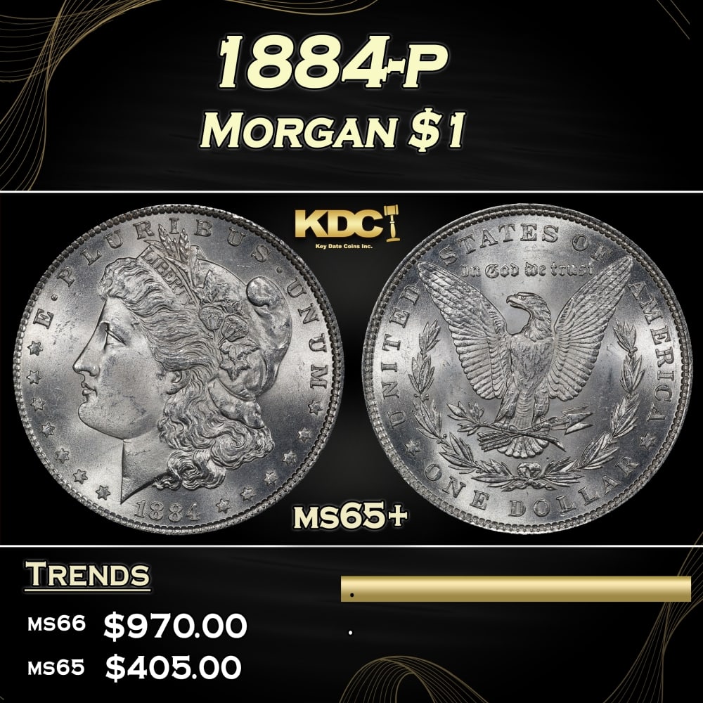1884-p Morgan Dollar $1 Grades ms65+: 1884-p Morgan Dollar $1 Grades ms65+. 0
