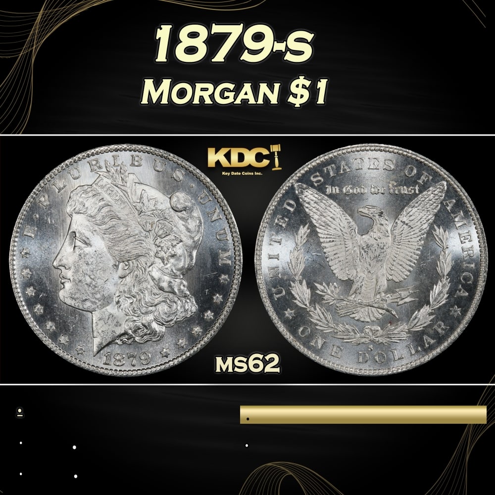 1879-s Morgan Dollar $1 Grades ms62: 1879-s Morgan Dollar $1 Grades ms62. 0