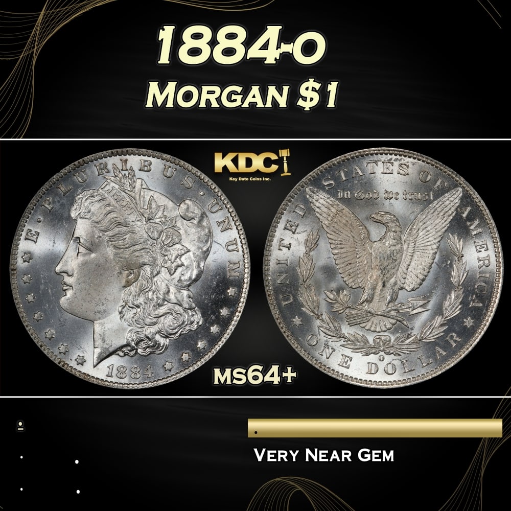 1884-o Morgan Dollar $1 Grades ms64+: 1884-o Morgan Dollar $1 Grades ms64+. 0