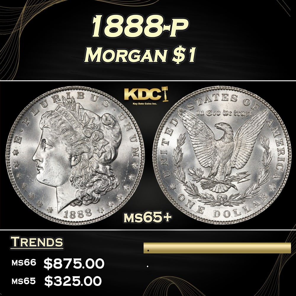 1888-p Morgan Dollar $1 Grades ms65+: 1888-p Morgan Dollar $1 Grades ms65+. 0