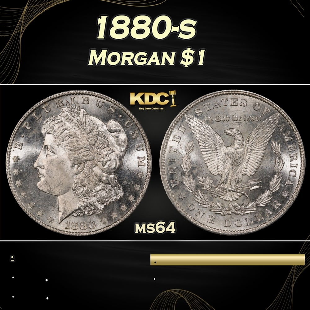 1880-s Morgan Dollar $1 Grades ms64: 1880-s Morgan Dollar $1 Grades ms64. 0