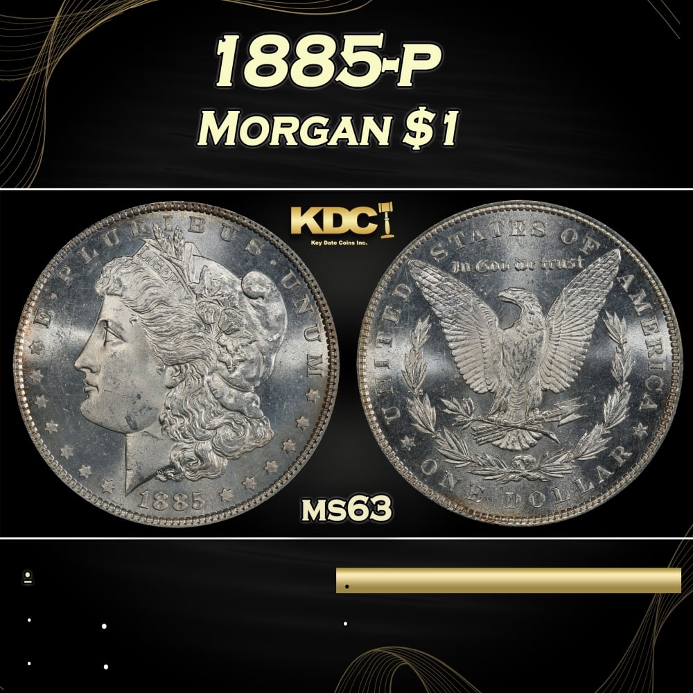 1885-p Morgan Dollar $1 Grades ms63: 1885-p Morgan Dollar $1 Grades ms63. 0