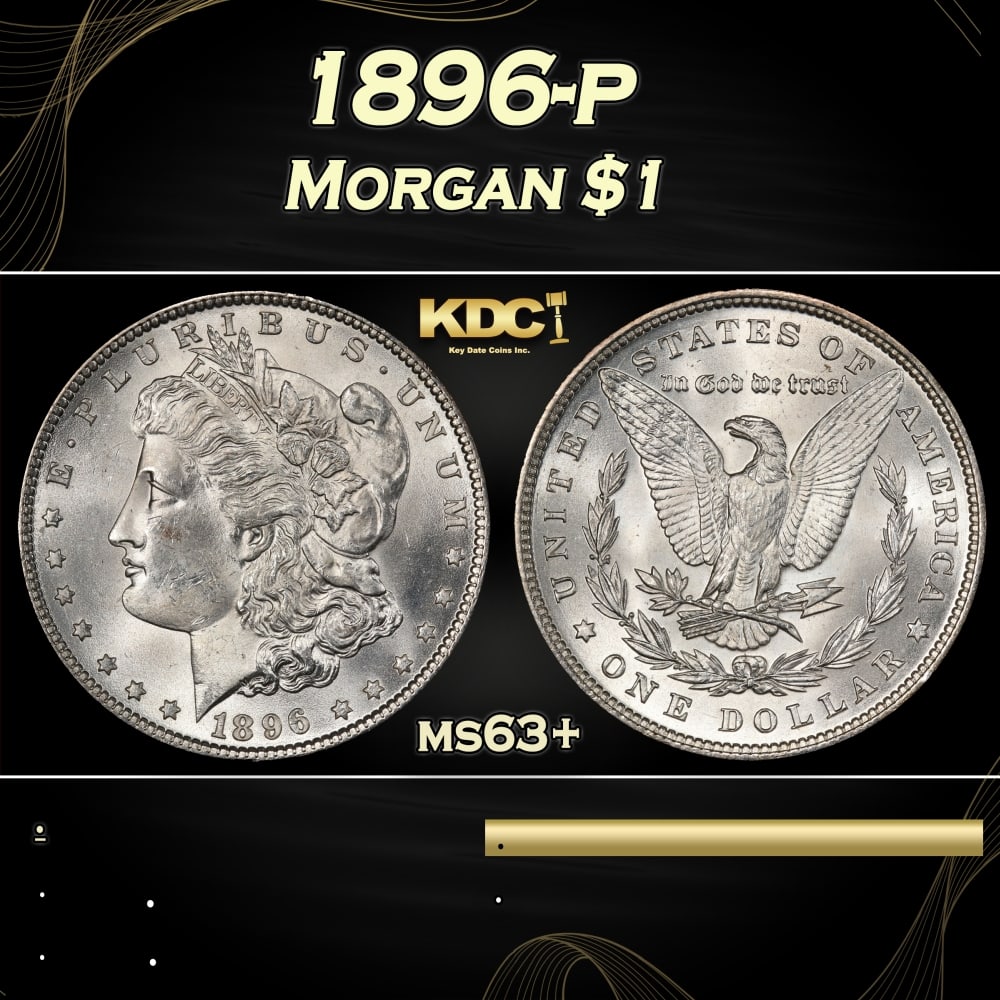 1896-p Morgan Dollar $1 Grades ms63+: 1896-p Morgan Dollar $1 Grades ms63+. 0