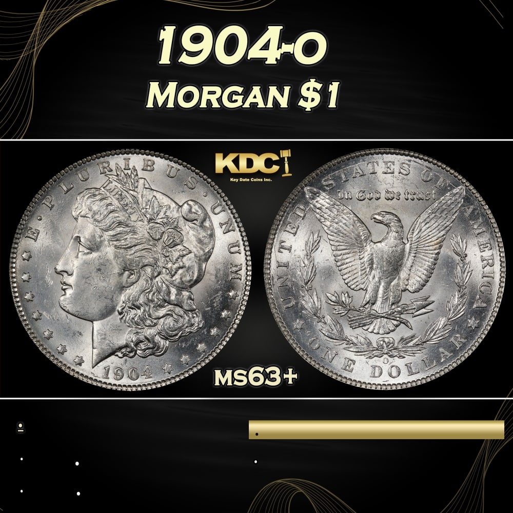 1904-o Morgan Dollar $1 Grades ms63+: 1904-o Morgan Dollar $1 Grades ms63+. 0