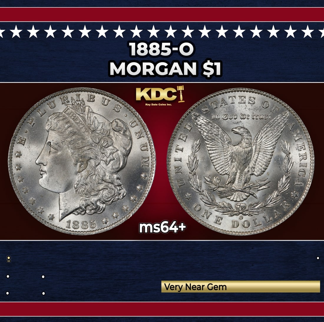 1885-o Morgan Dollar $1 Grades ms64+: 1885-o Morgan Dollar $1 Grades ms64+.