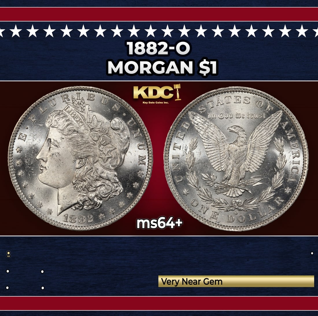 1882-o Morgan Dollar $1 Grades ms64+: 1882-o Morgan Dollar $1 Grades ms64+.