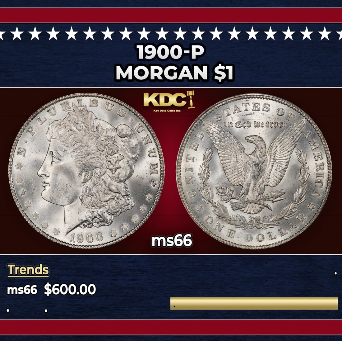 1900-p Morgan Dollar $1 Grades ms66: 1900-p Morgan Dollar $1 Grades ms66.