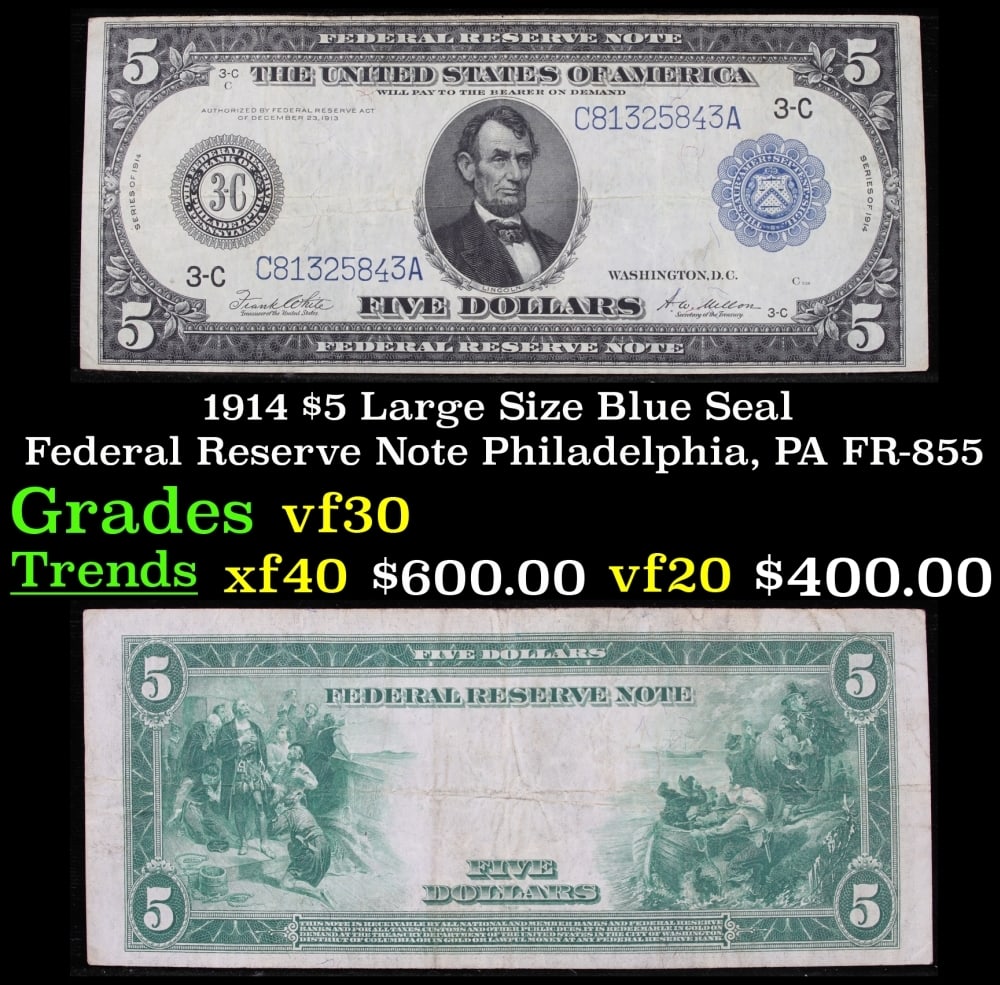 1917 Elliott/Burke $1 Large Size Legal Tender Note Grades xf: 1917 Elliott/Burke $1 Large Size Legal Tender Note Grades xf.