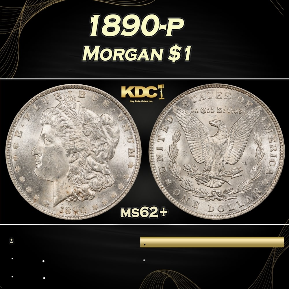 1890-p Morgan Dollar $1 Grades ms62+: 1890-p Morgan Dollar $1 Grades ms62+. 0