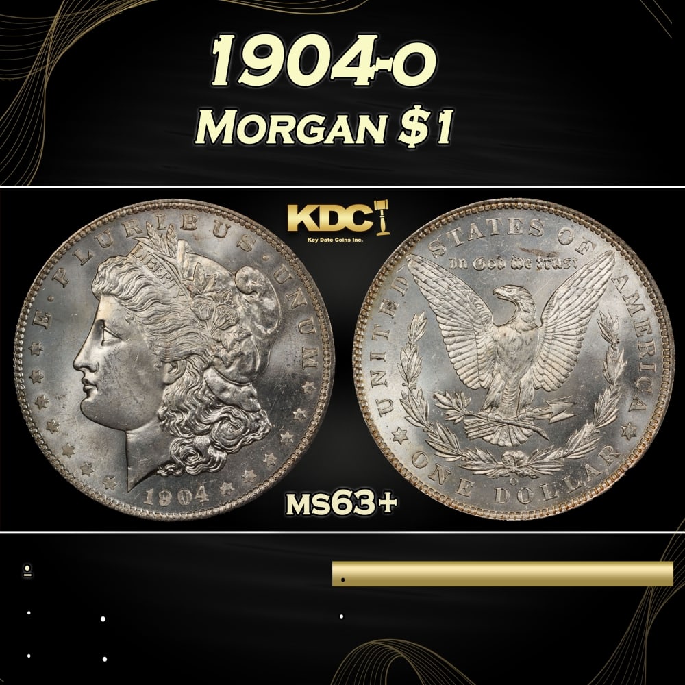 1904-o Morgan Dollar $1 Grades ms63+: 1904-o Morgan Dollar $1 Grades ms63+. 0