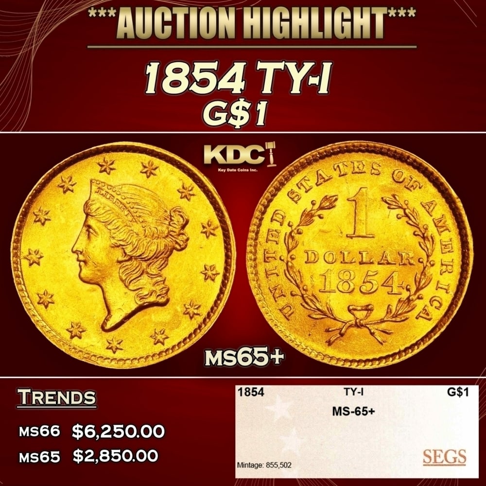 1885 Gold Dollar TOP POP! $1 ms68 SEGS: 1885 TOP POP! Gold Dollar $1 ms68 SEGS. 0