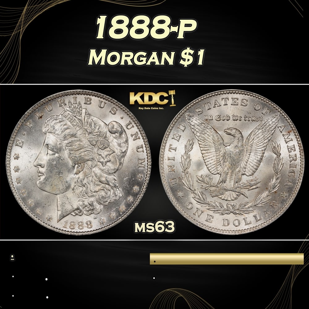 1888-p Morgan Dollar $1 Grades ms63: 1888-p Morgan Dollar $1 Grades ms63. 0