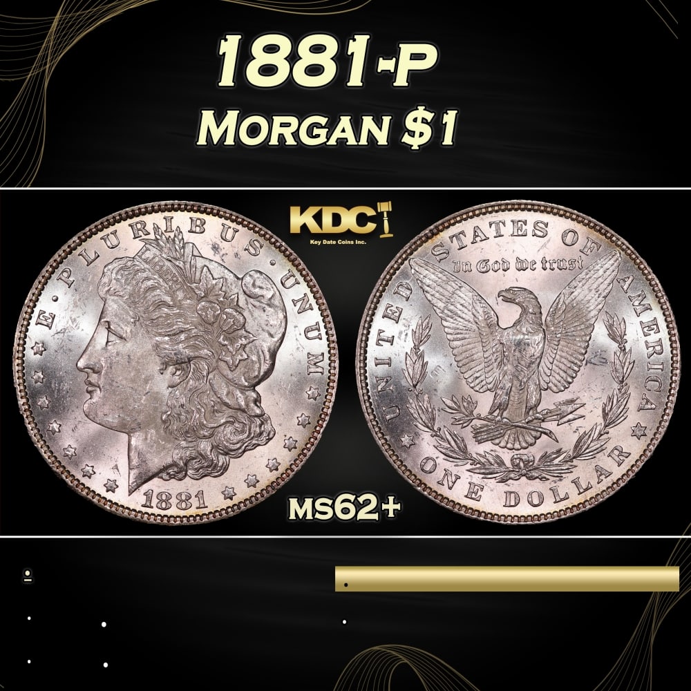 1881-p Morgan Dollar $1 Grades ms62+: 1881-p Morgan Dollar $1 Grades ms62+. 0