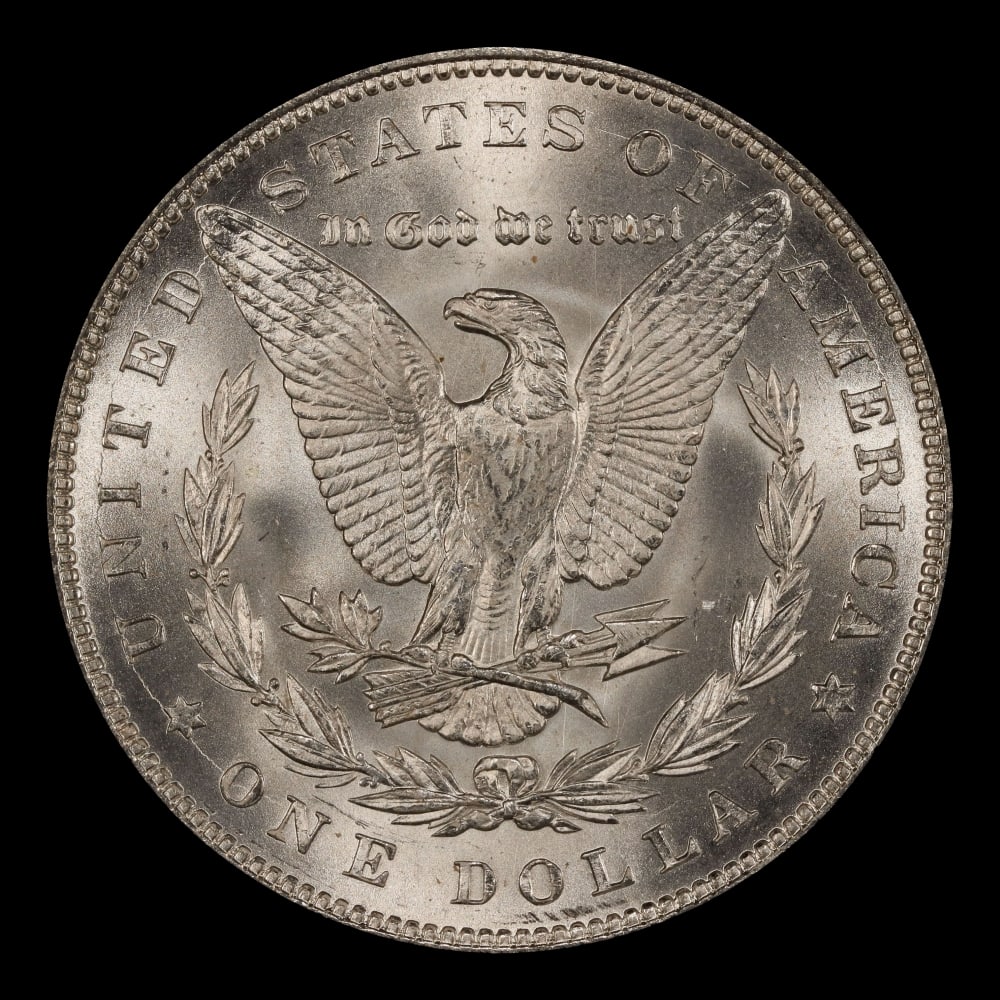 1884-p Morgan Dollar $1 Grades ms63+ - 3