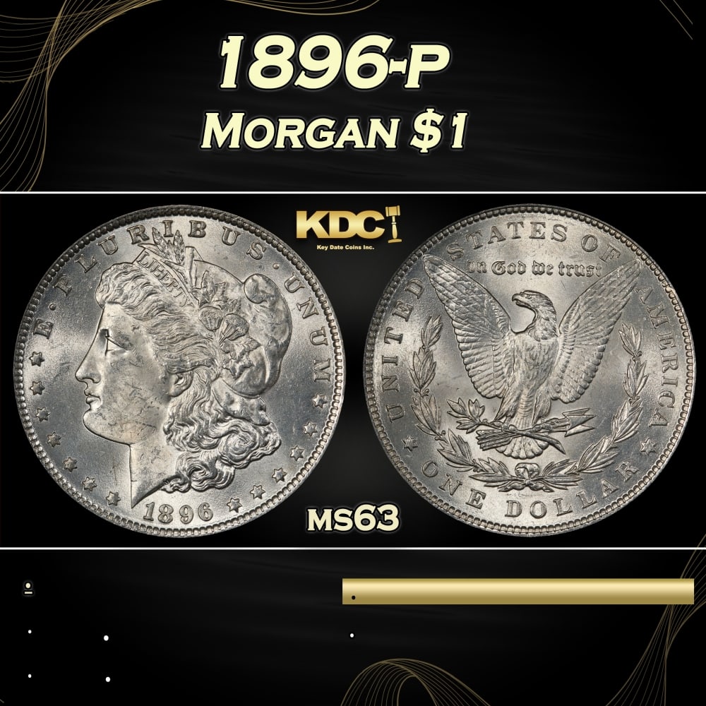 1896-p Morgan Dollar $1 Grades ms63: 1896-p Morgan Dollar $1 Grades ms63. 0