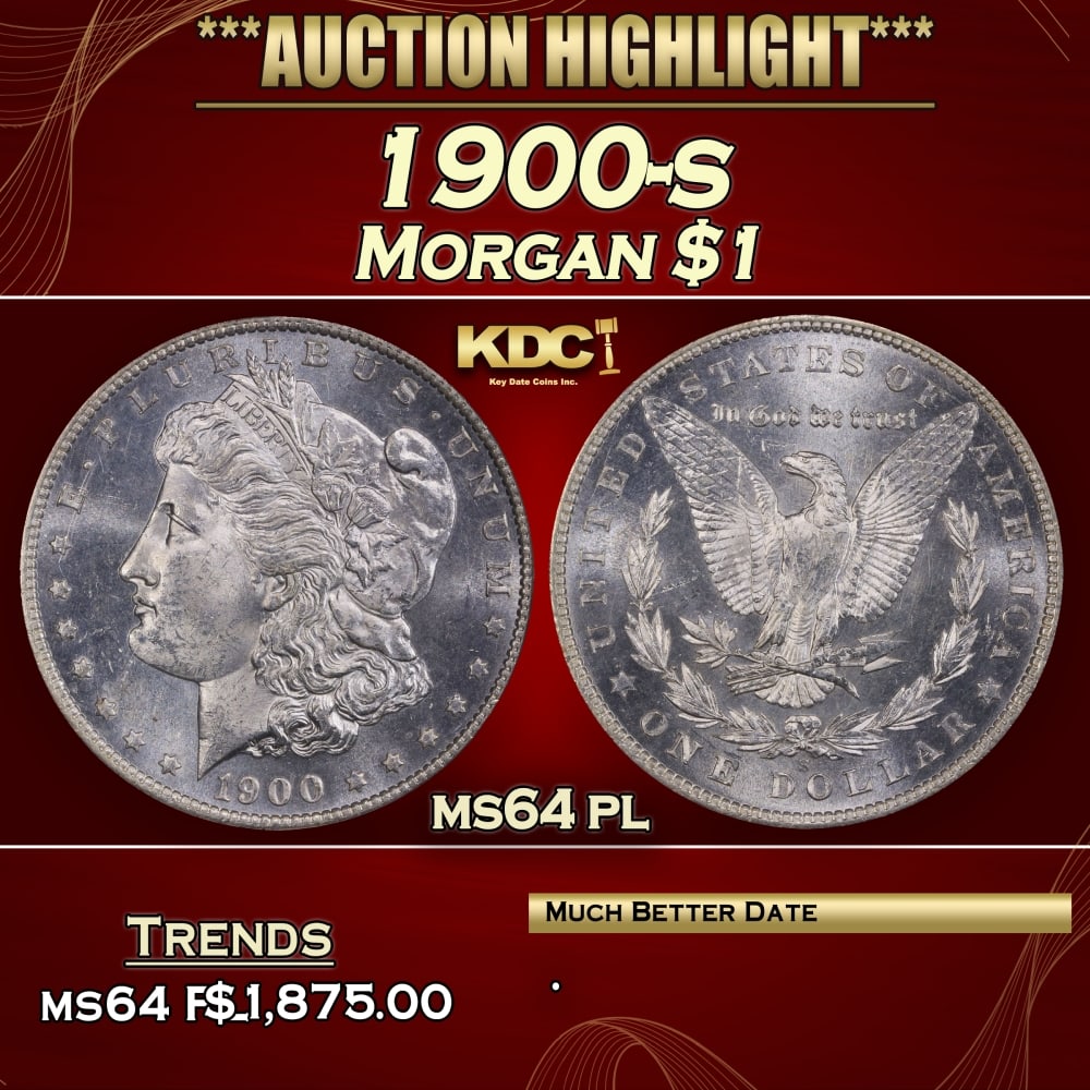 1900-s Morgan Dollar $1 ms64 pl SEGS: 1900-s Morgan Dollar $1 ms64 pl SEGS. 0