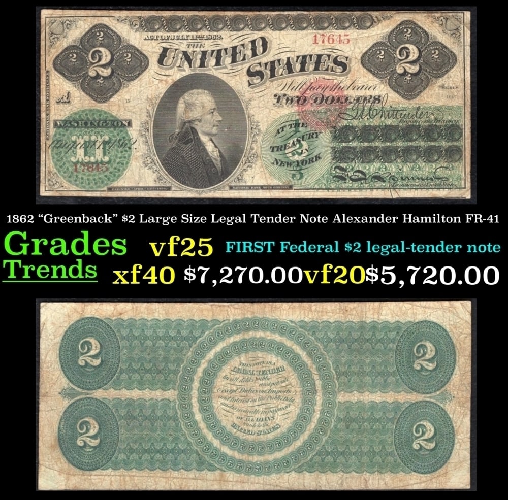 1891 Tillman/Morgan $2 Large Size Silver Certificate Grades Select AU: 1891 Tillman/Morgan $2 Large Size Silver Certificate Grades Select AU.