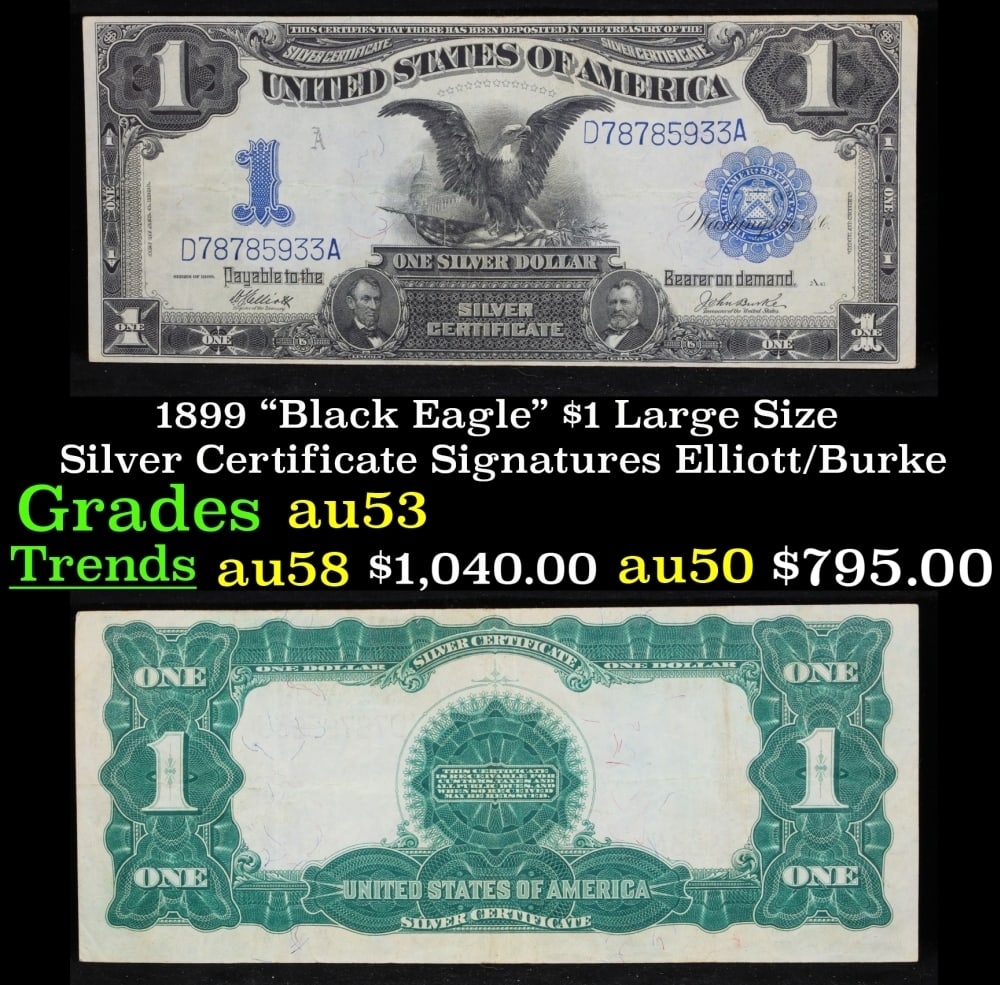 1923 Speelman/White $1 United States Note Grades Select AU: 1923 Speelman/White $1 United States Note Grades Select AU.