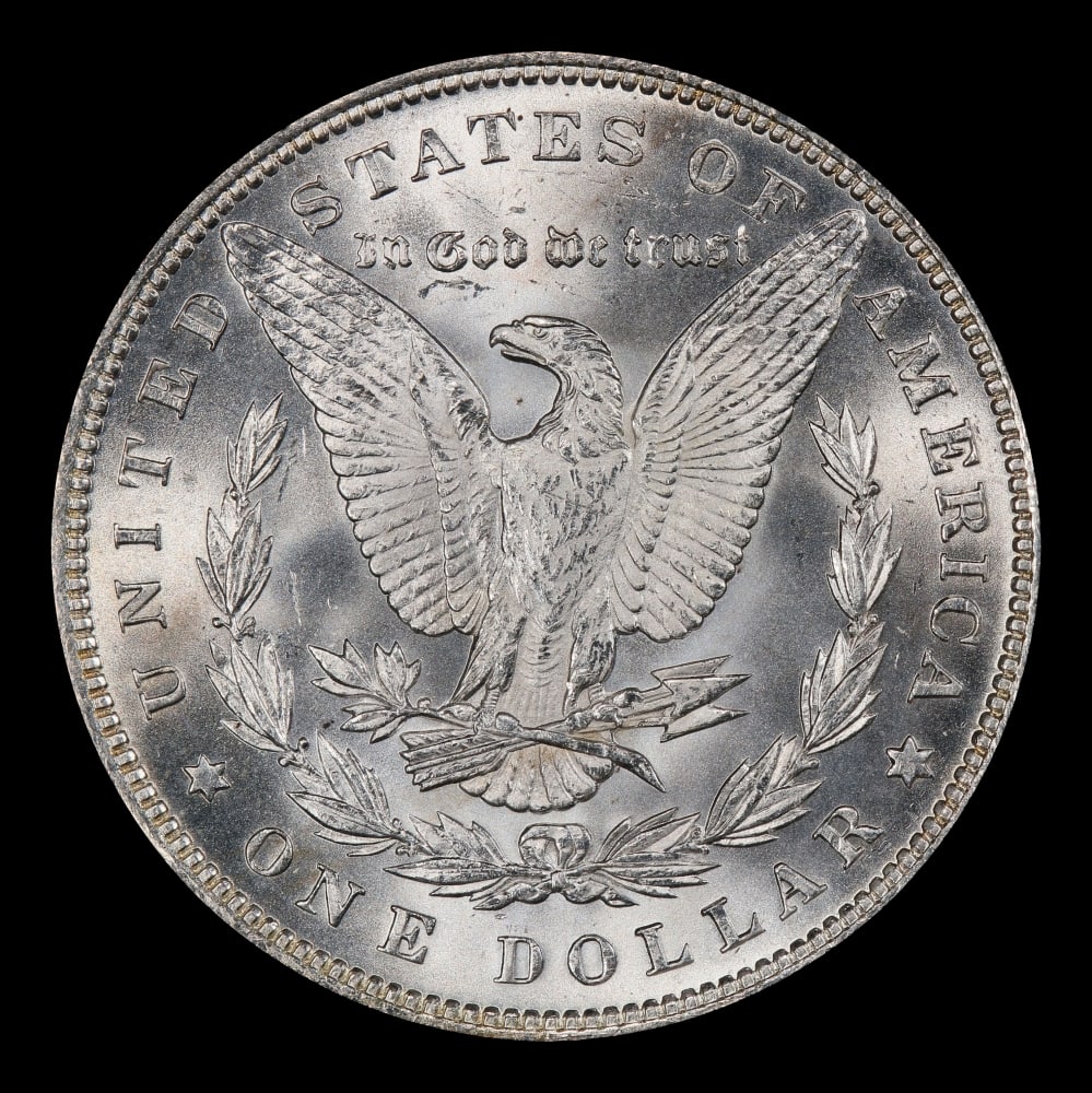 1891-p Morgan Dollar $1 Grades ms63+ - 3