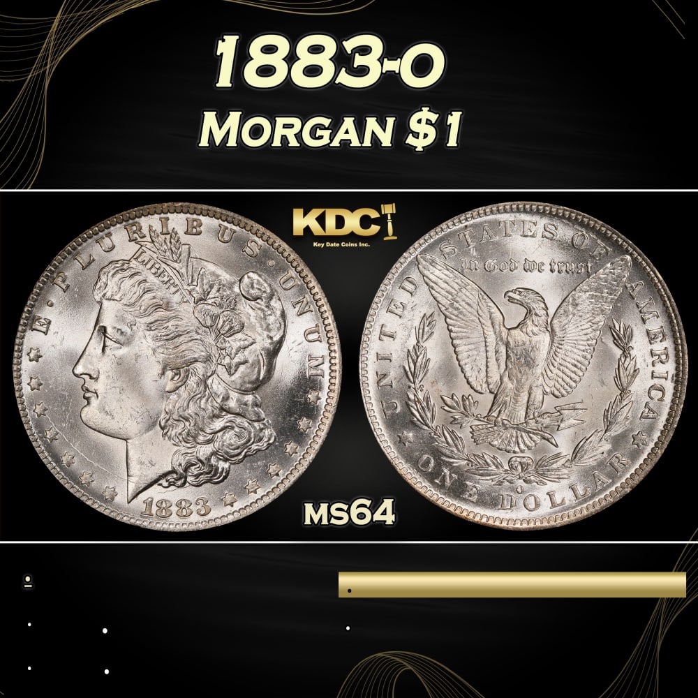 1883-o Morgan Dollar $1 Grades ms64: 1883-o Morgan Dollar $1 Grades ms64. 0
