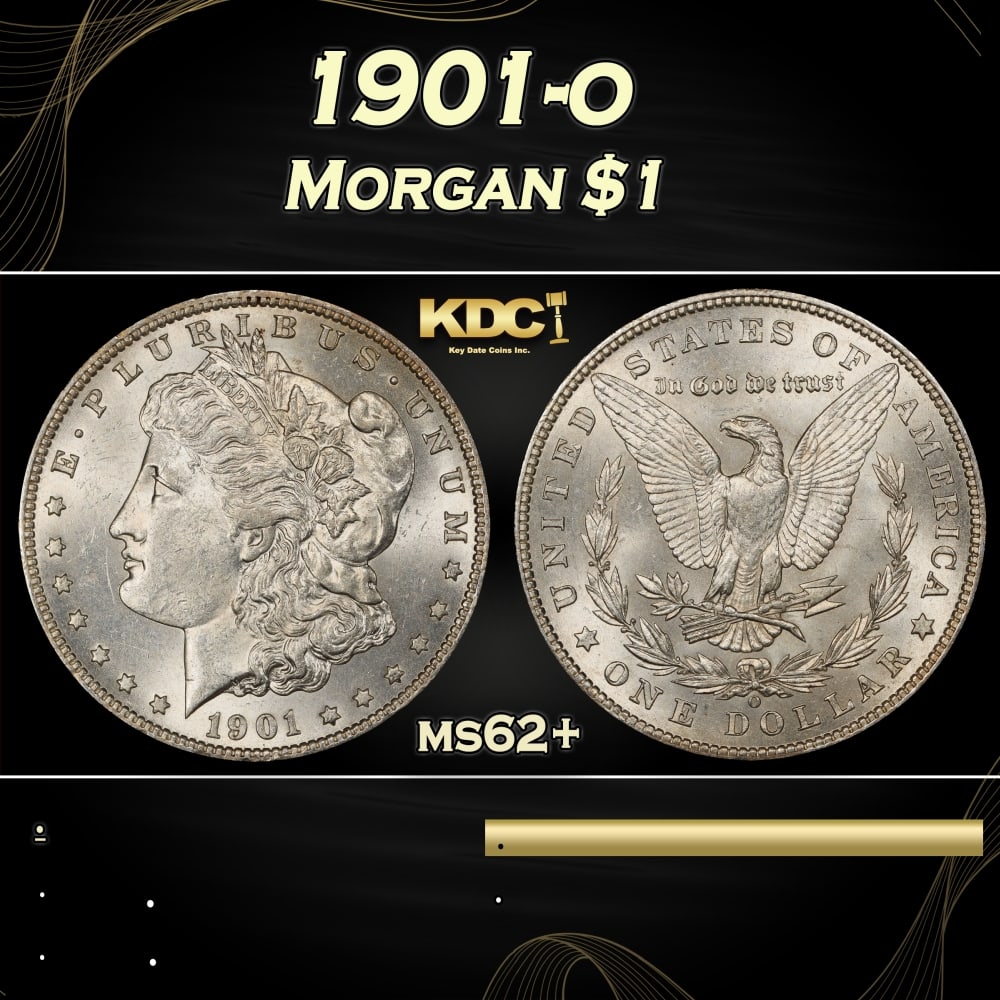 1901-o Morgan Dollar $1 Grades ms62+: 1901-o Morgan Dollar $1 Grades ms62+. 0