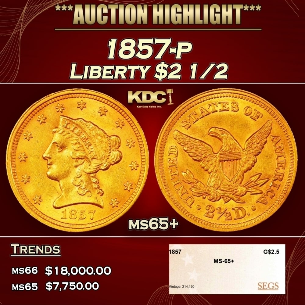 1885-s Gold Liberty Half Eagle $5 ms64+ SEGS (1 of 4)