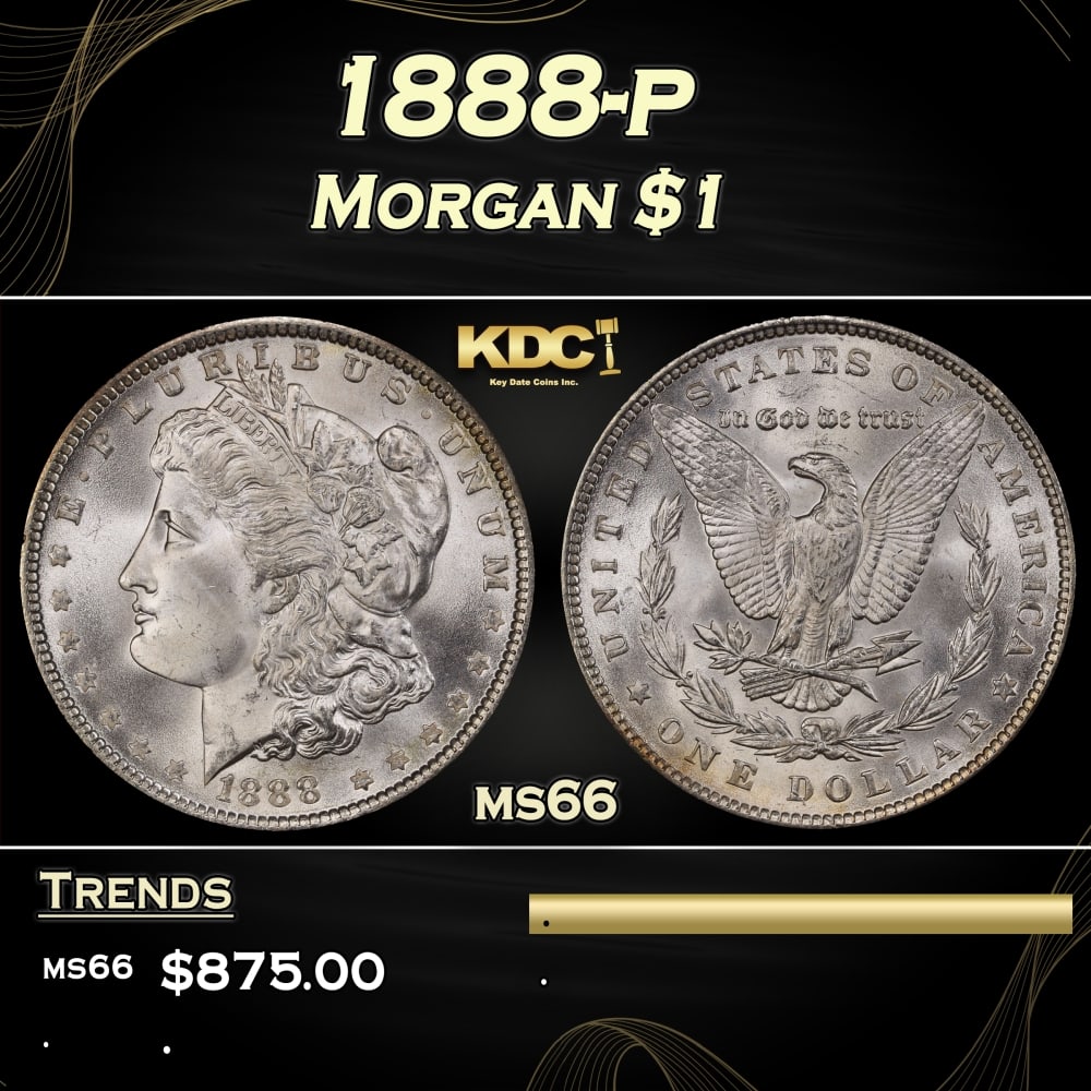 1888-p Morgan Dollar $1 Grades ms66: 1888-p Morgan Dollar $1 Grades ms66. 0
