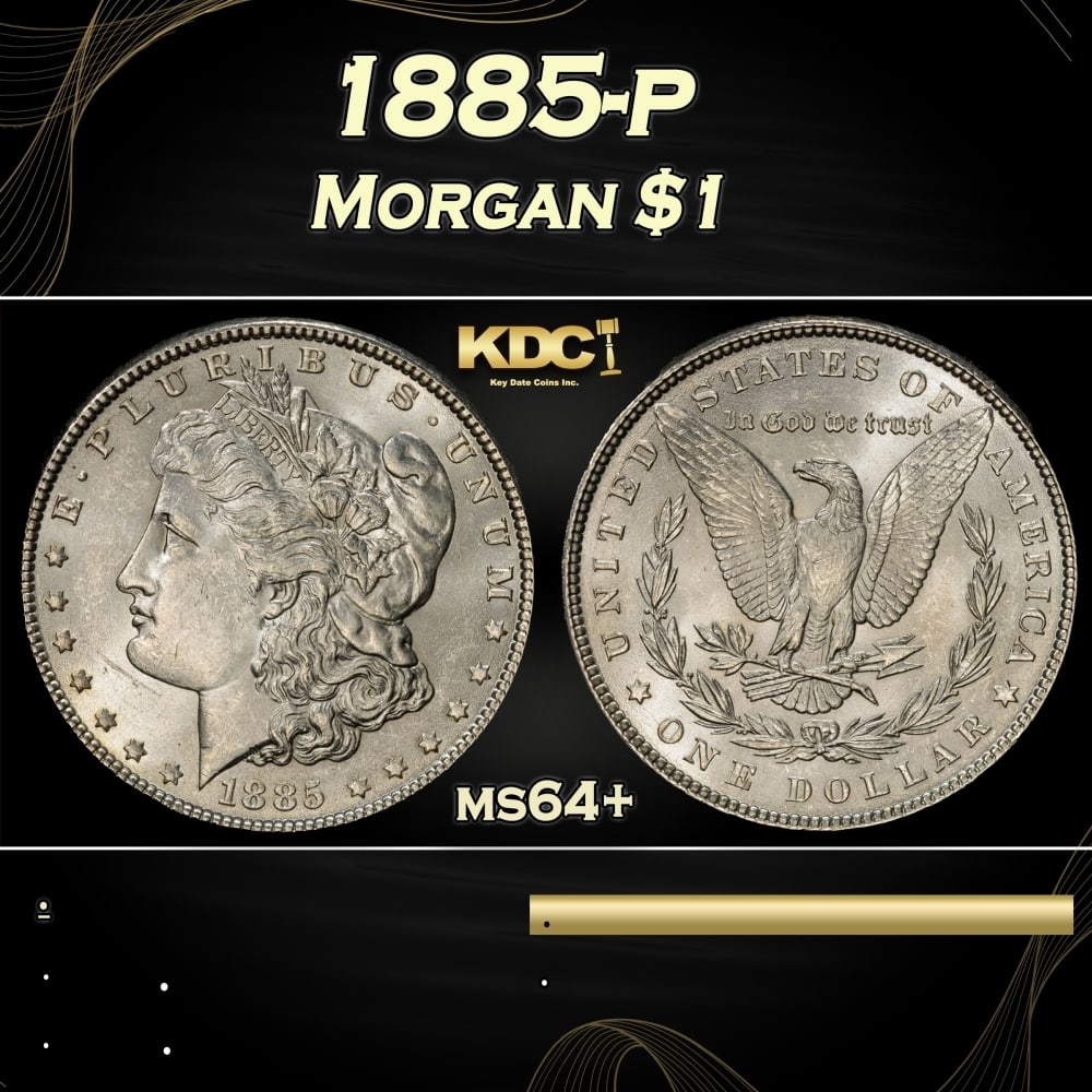 1885-p Morgan Dollar $1 Grades ms64+: 1885-p Morgan Dollar $1 Grades ms64+. 0