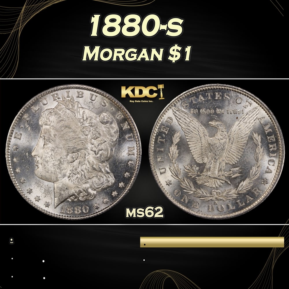 1880-s Morgan Dollar $1 Grades ms62: 1880-s Morgan Dollar $1 Grades ms62. 0