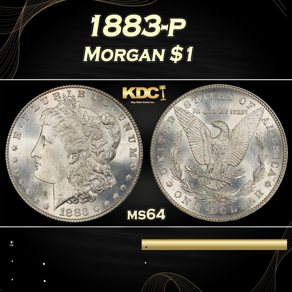 1883-p Morgan Dollar $1 Grades ms64: 1883-p Morgan Dollar $1 Grades ms64. 0