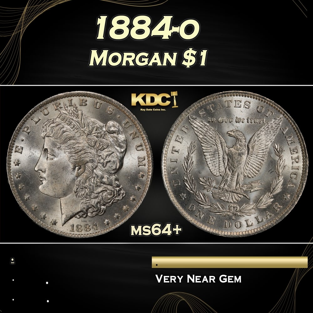 1884-o Morgan Dollar $1 Grades ms64+: 1884-o Morgan Dollar $1 Grades ms64+. 0