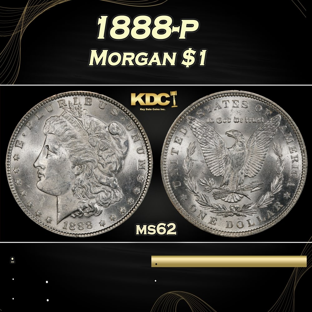 1888-p Morgan Dollar $1 Grades ms62: 1888-p Morgan Dollar $1 Grades ms62. 0