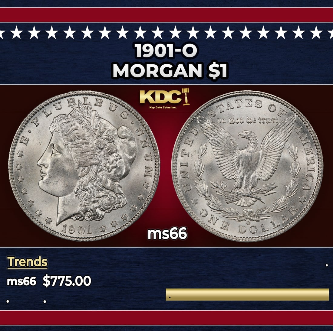 1901-o Morgan Dollar $1 Grades ms66: 1901-o Morgan Dollar $1 Grades ms66.