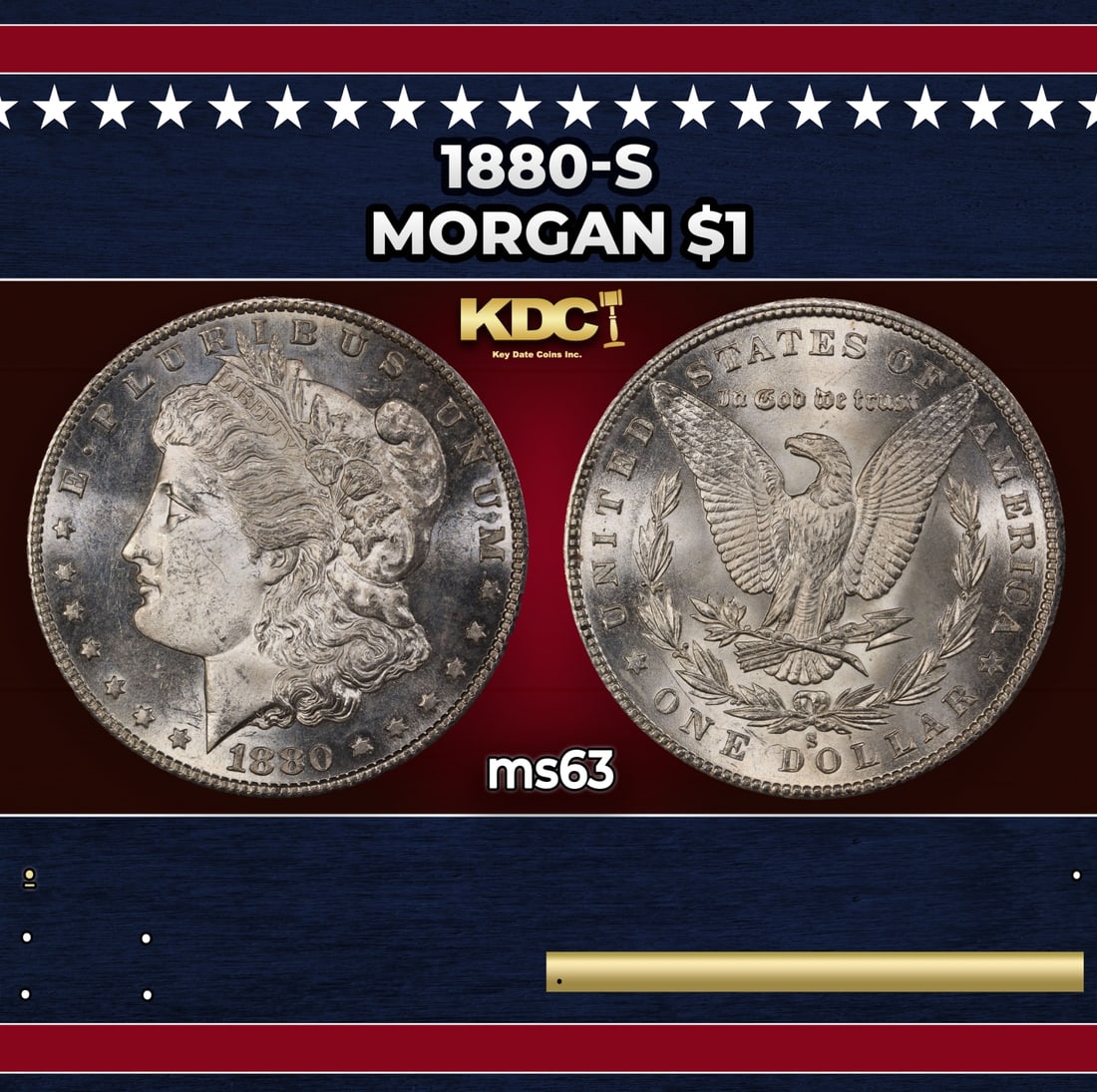 1880-s Morgan Dollar $1 Grades ms63: 1880-s Morgan Dollar $1 Grades ms63.