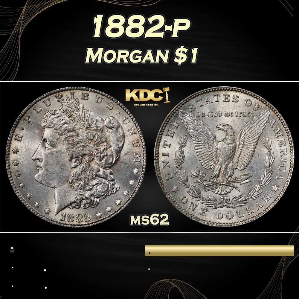 1882-p Morgan Dollar $1 Grades ms62: 1882-p Morgan Dollar $1 Grades ms62. 0