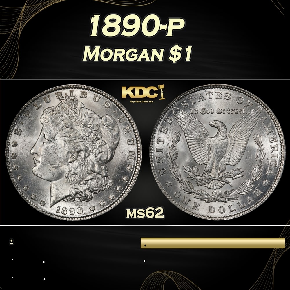 1890-p Morgan Dollar $1 Grades ms62: 1890-p Morgan Dollar $1 Grades ms62. 0