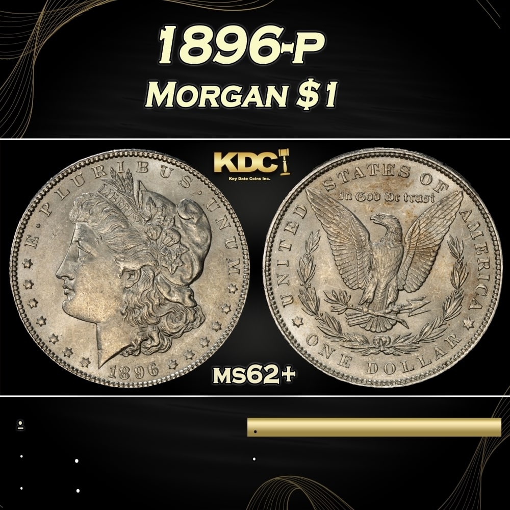1896-p Morgan Dollar $1 Grades ms62+: 1896-p Morgan Dollar $1 Grades ms62+. 0