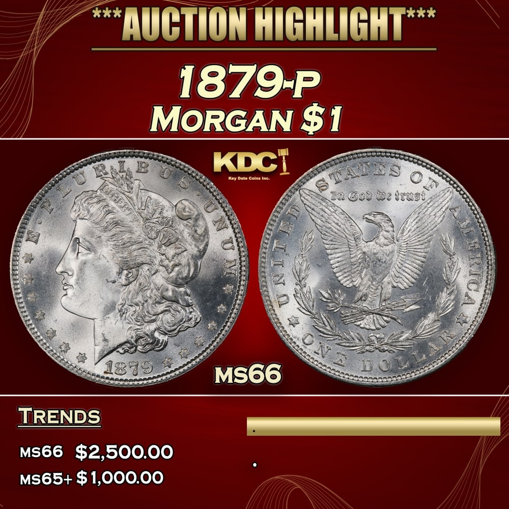 1879-p Morgan Dollar $1 ms66 SEGS: 1879-p Morgan Dollar $1 ms66 SEGS. 0