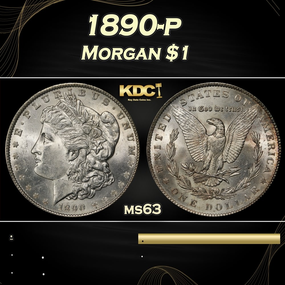 1890-p Morgan Dollar $1 Grades ms63: 1890-p Morgan Dollar $1 Grades ms63. 0