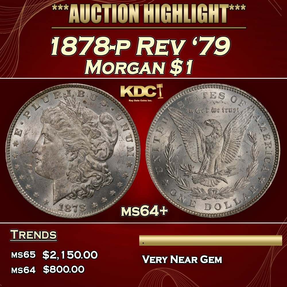 1878-p Rev '79 Morgan Dollar $1 ms64+ SEGS (1 of 3)