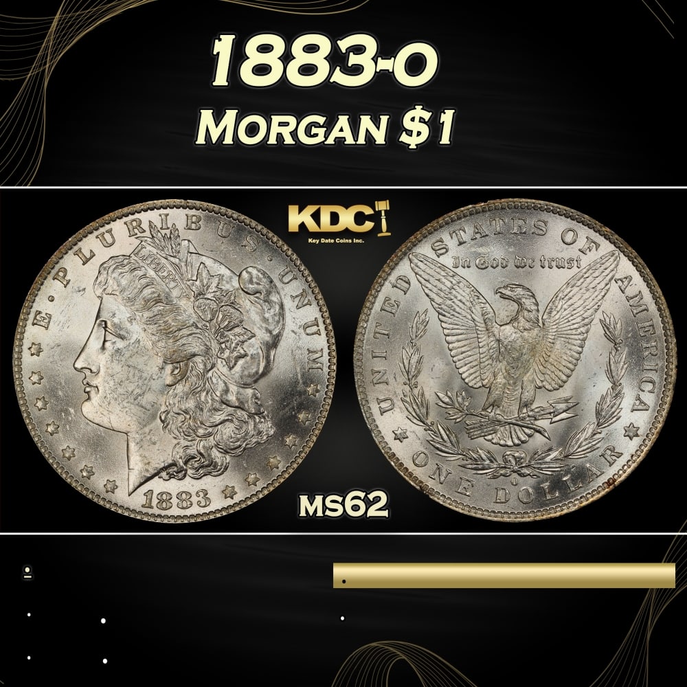 1883-o Morgan Dollar $1 Grades ms62: 1883-o Morgan Dollar $1 Grades ms62. 0