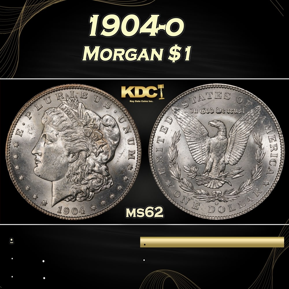 1904-o Morgan Dollar $1 Grades ms62 (1 of 3)
