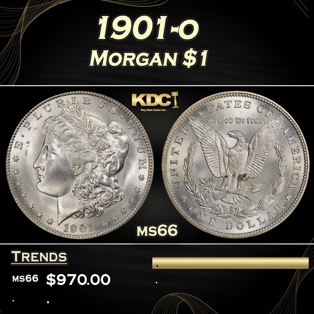 1901-o Morgan Dollar $1 Grades ms66 (1 of 3)