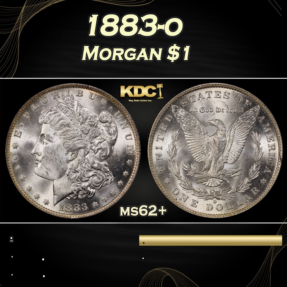 1883-o Morgan Dollar $1 Grades ms62+ (1 of 3)