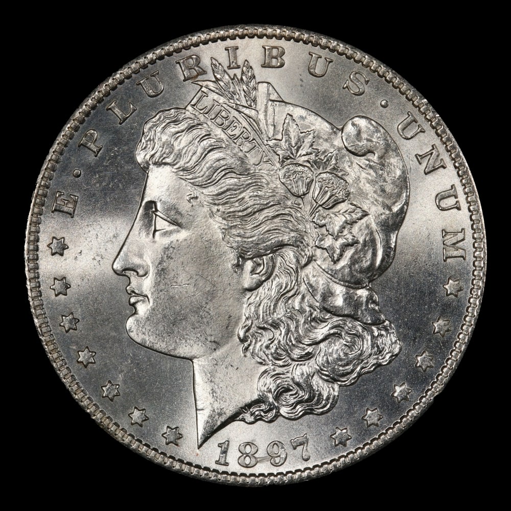 1897-s Morgan Dollar $1 Grades ms65 - 2