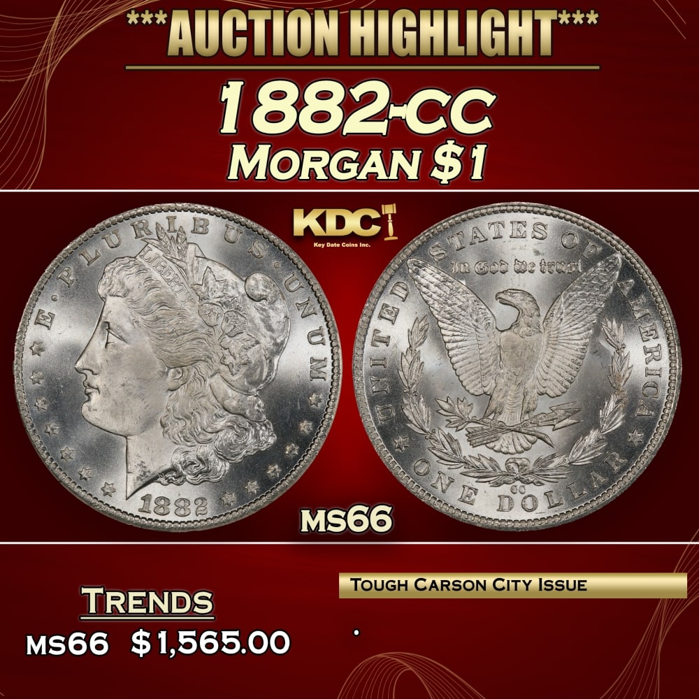 1882-cc Morgan Dollar $1 ms66 SEGS (1 of 3)