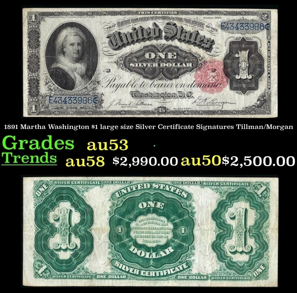 1922 $50 Large Size Gold Certificate Grades xf Signatures Speelman/White (1 of 3)